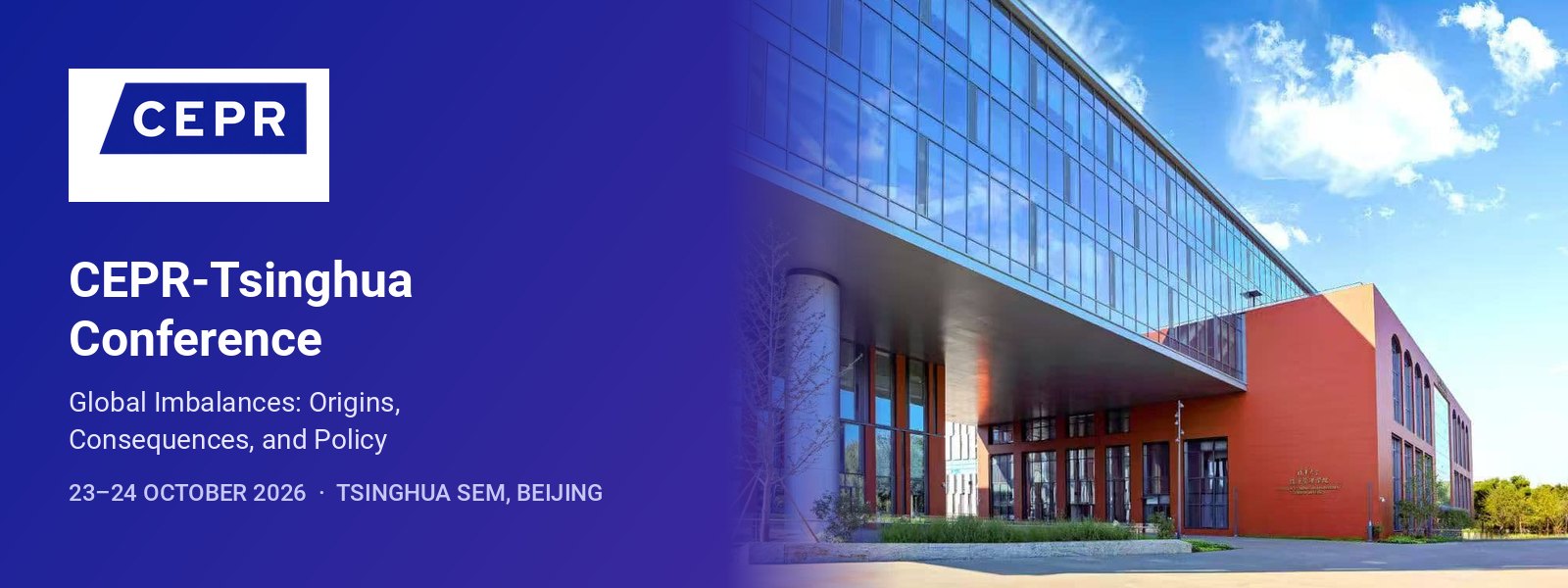 Global Imbalances: Origins, Consequences, and Policy — 23–24 October 2026, Tsinghua University School of Economics and Management, Jianhua Building, Beijing